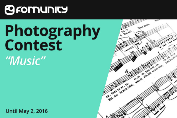 Photography competition “Music” photography contest by Fomunity