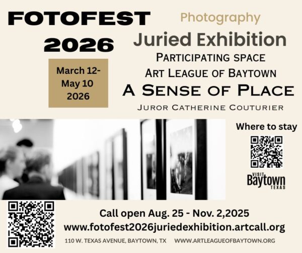 Photography competition FotoFest 2026 at the Art League of Baytown